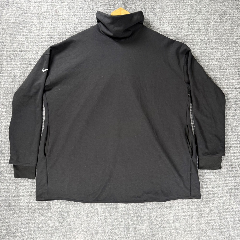 Nike Maternity Dri-FIT Reversible Nursing Pullover Women's XL Black Sweatshirt - Picture 3 of 8